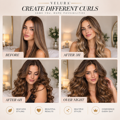 Velura™ 4-in-1 Heatless Curl Kit