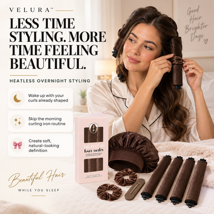 Velura™ 4-in-1 Heatless Curl Kit