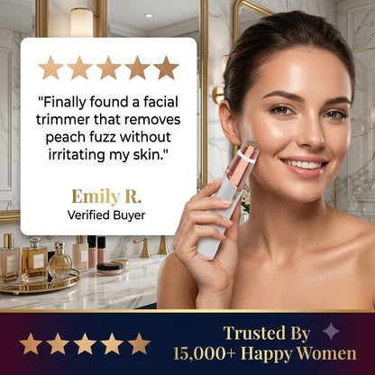 VeluraTrim 2-in-1 Facial Hair Remover