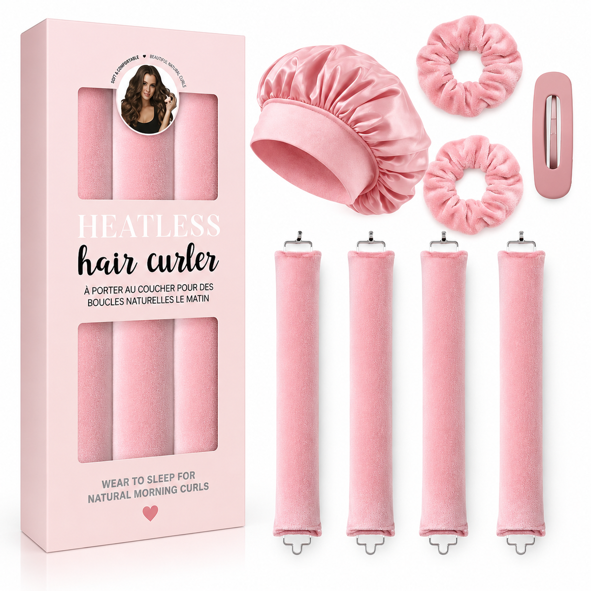 Velura™ 4-in-1 Heatless Curl Kit
